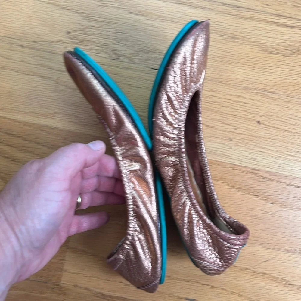 Tieks copper penny ballet flats size 8